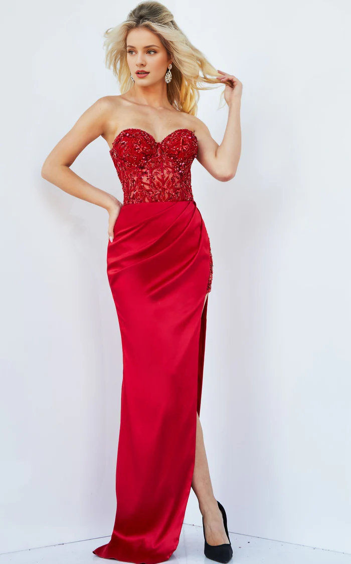 A-Line Lace-Up Back Floor-Length Evening Dress - Chloe Dress