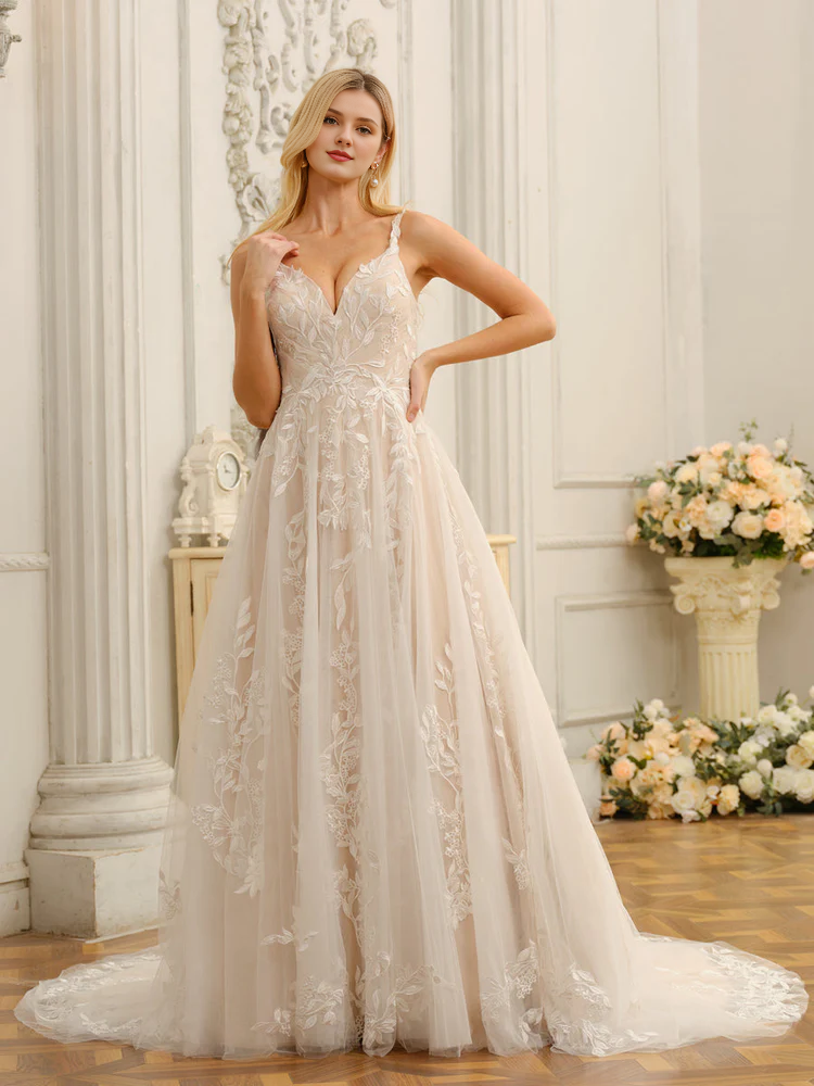 A-Line Sleeveless Wedding Dress - Chloe Dress