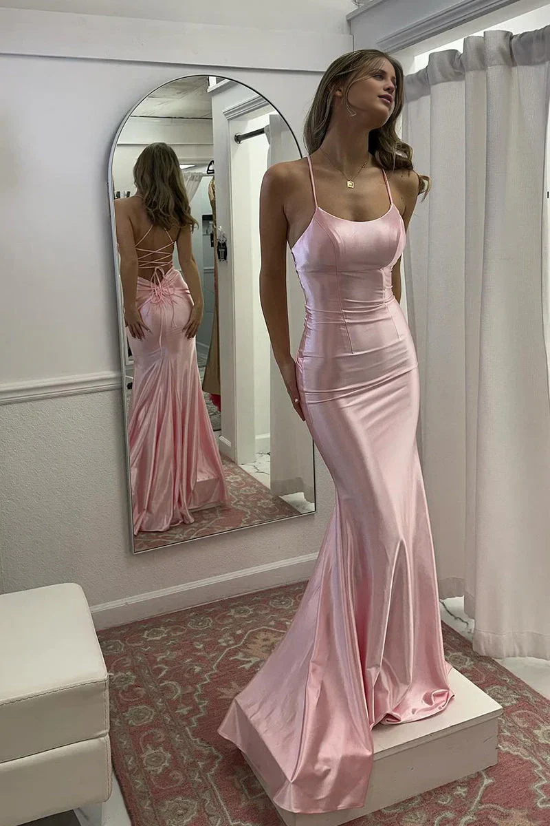 Pink Mermaid Prom Dress - Chloe Dress