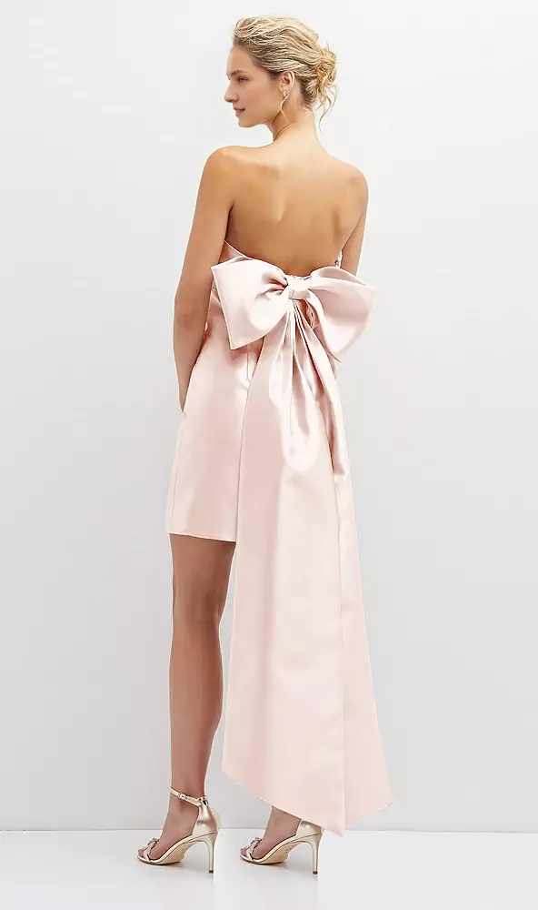 Strapless Satin Mini Prom Dress - Chloe Dress
