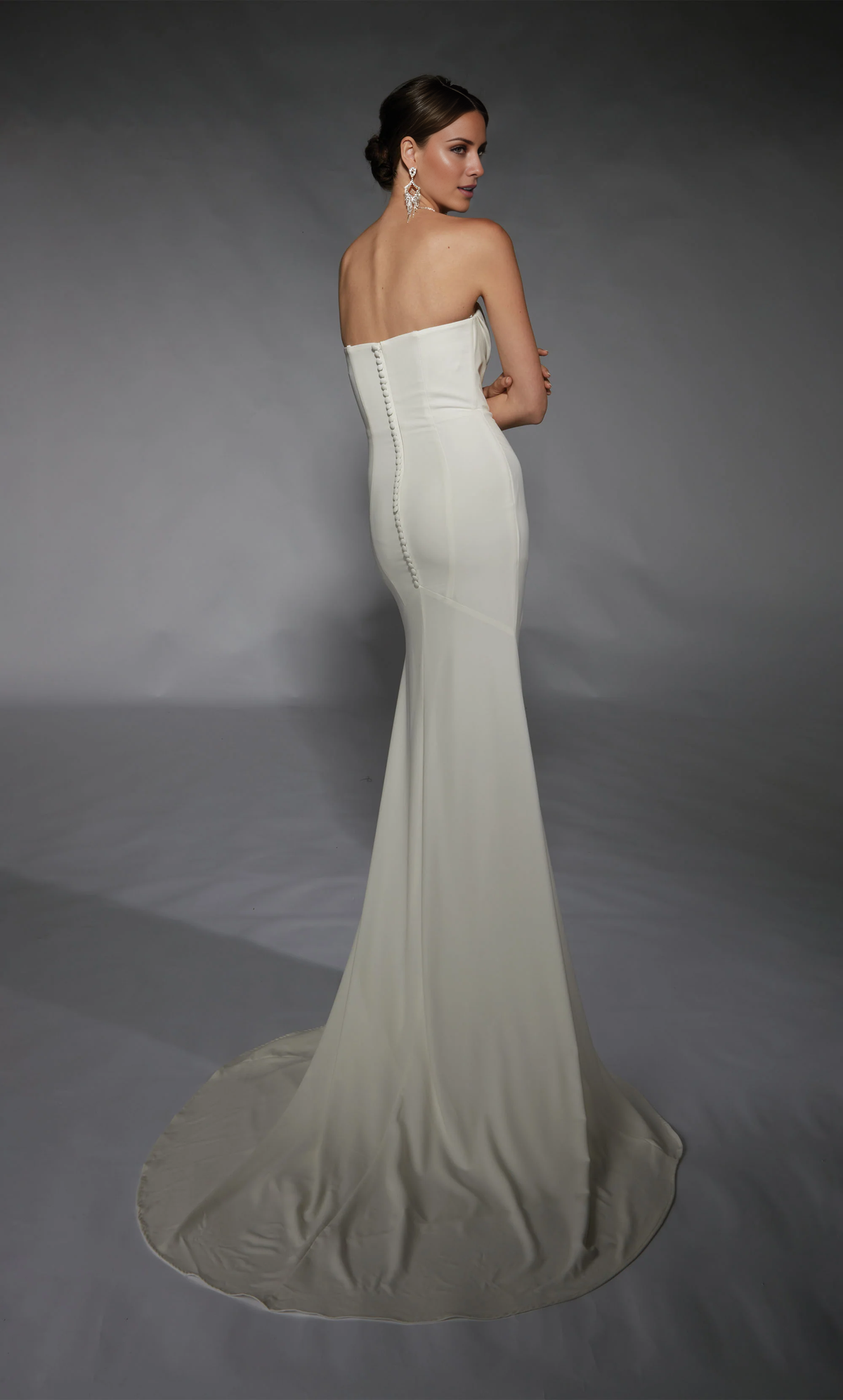 Strapless High Slit Wedding Dress - Chloe Dress