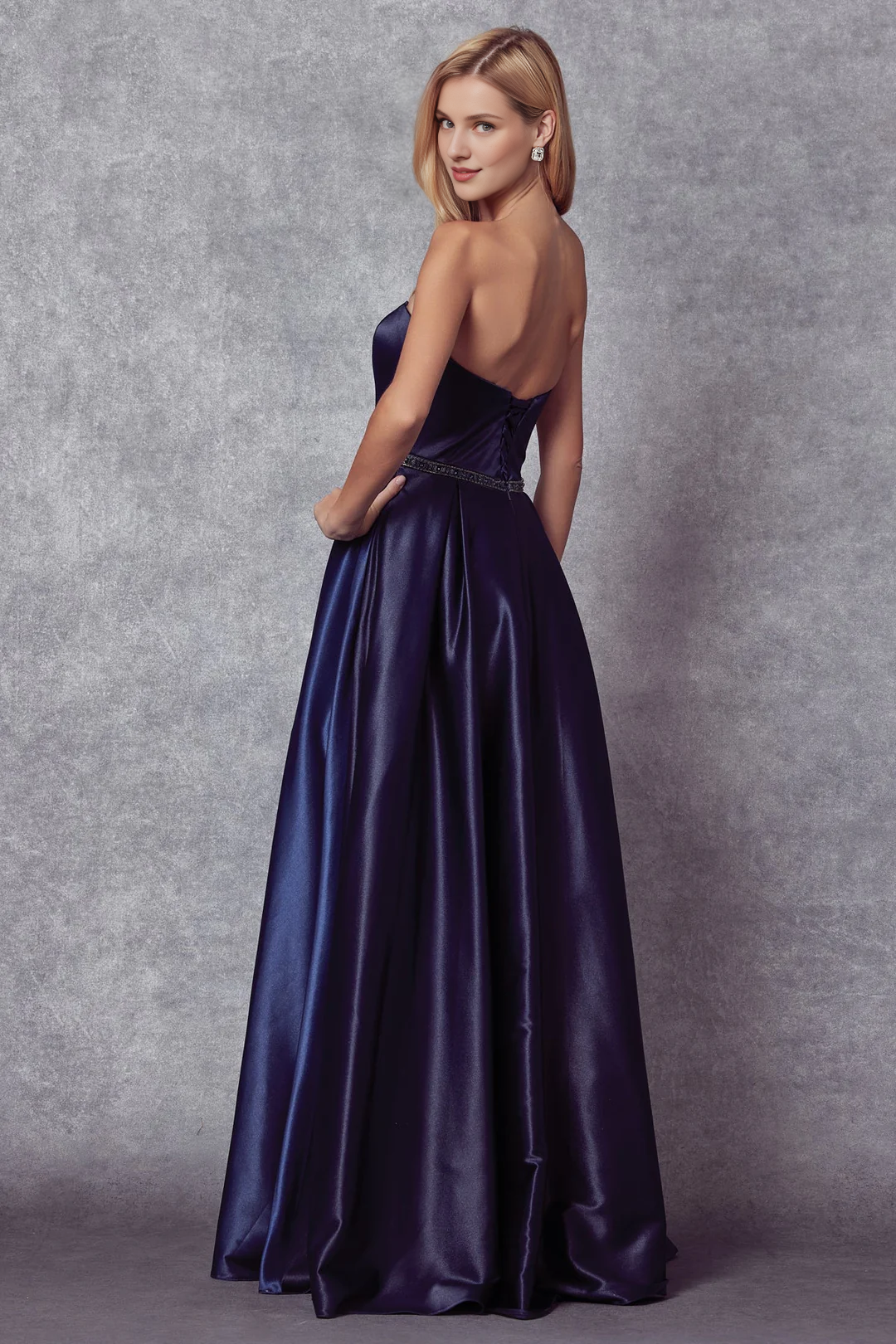 A-Line Sweetheart Satin Sleeveless Dress - Chloe Dress