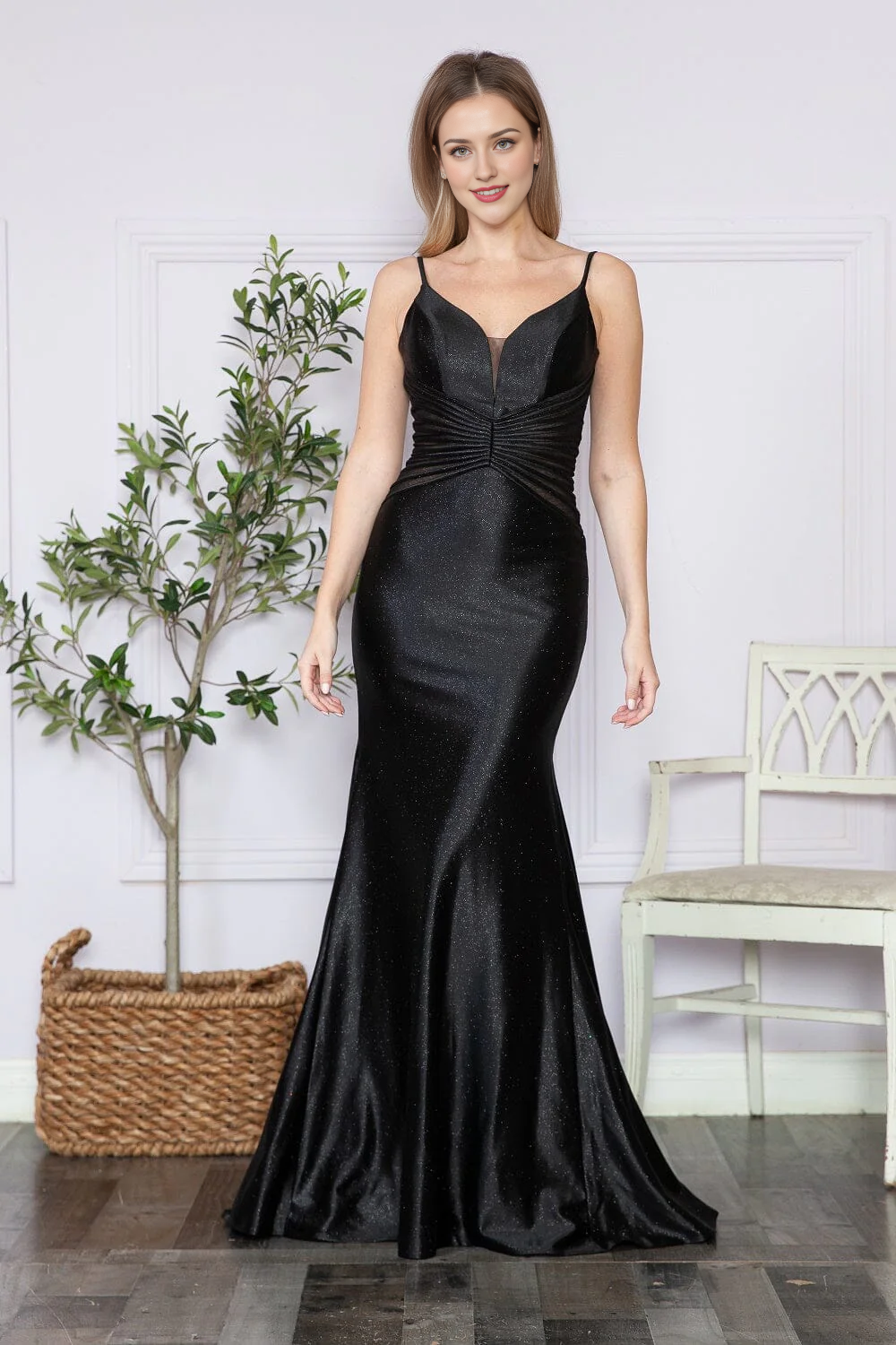 V-Neck Long Sleeve Dress - Chloe Dress
