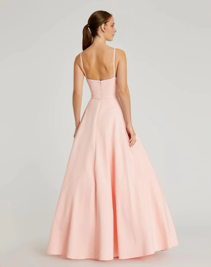 A-Line V-Neck Sleeveless Floor-Length Evening Dress - Chloe Dress