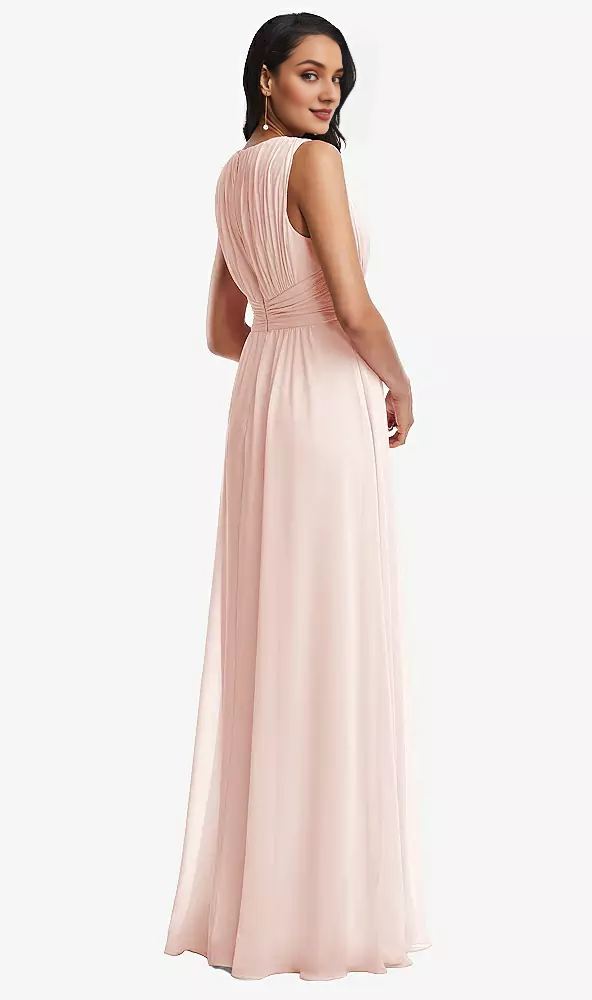 V-Neck Chiffon Backless Prom Dress - Chloe Dress