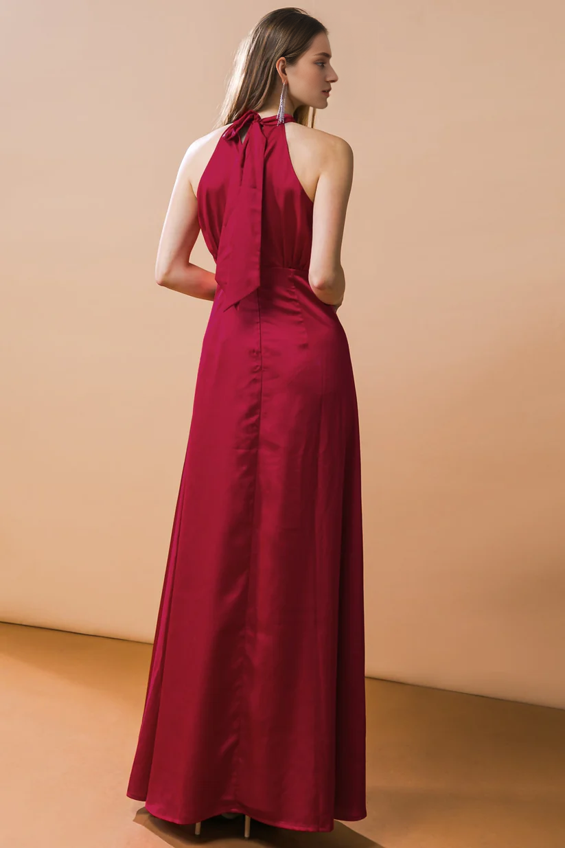 A-Line Lace Lace-Up Back Dress - Chloe Dress