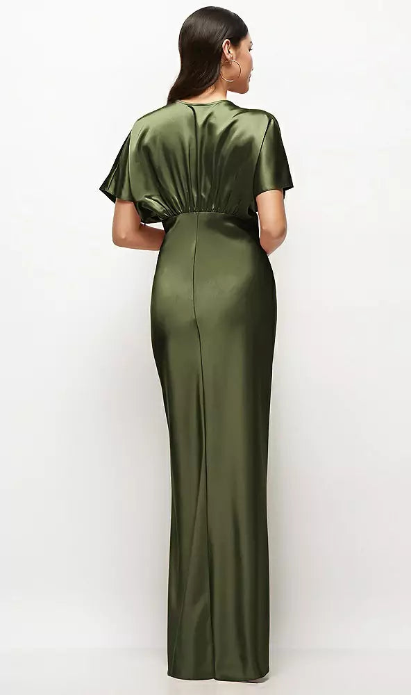 V-Neck Satin Wedding Dress - Chloe Dress