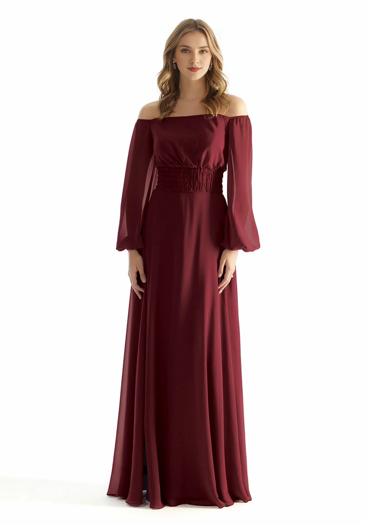 A-Line Off-Shoulder Chiffon Pleated Wedding Dress - Chloe Dress