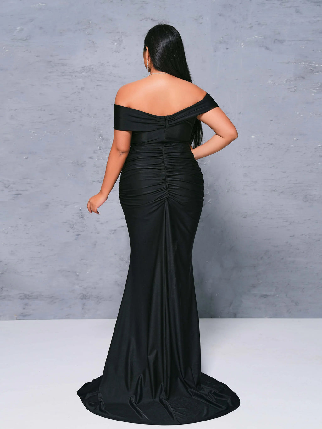 Off-Shoulder Backless Floor-Length Evening Dress - Chloe Dress