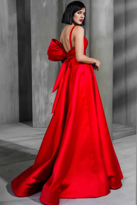 Black A-Line V-Neck Sleeveless Floor-Length Evening Gown - Chloe Dress