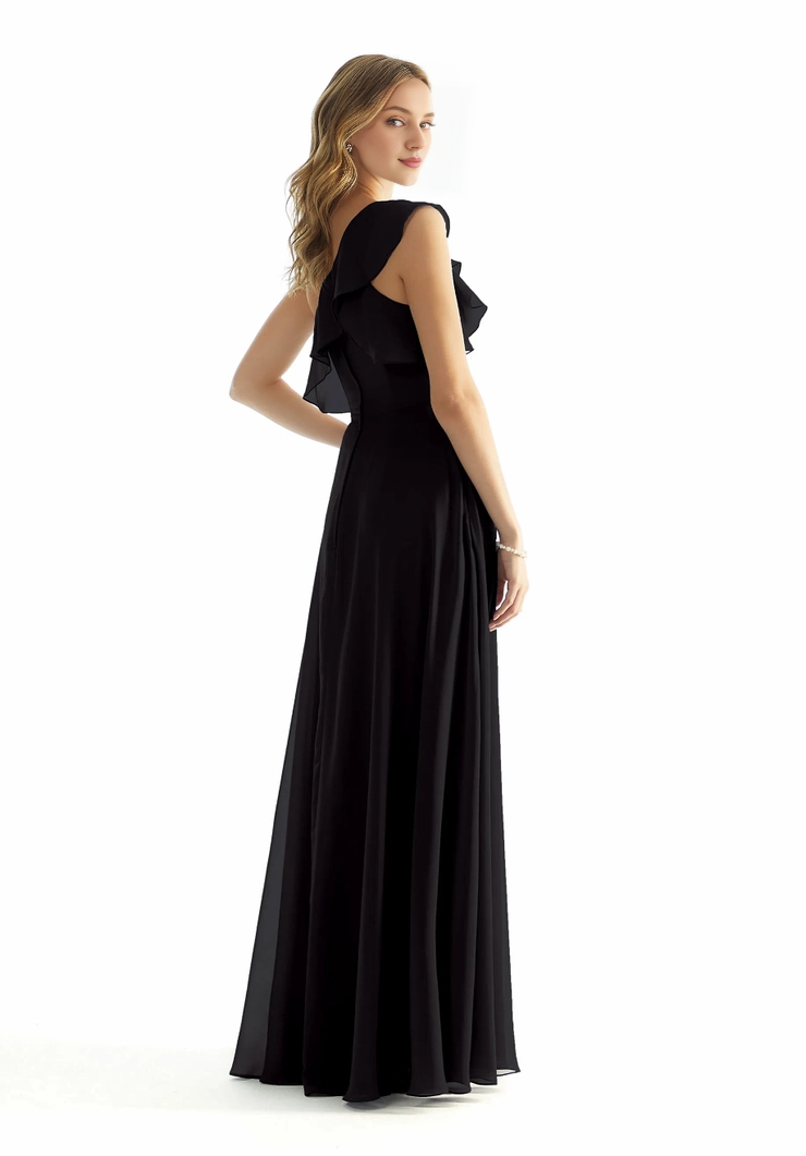 A-Line Chiffon High Slit Floor-Length Dress - Chloe Dress
