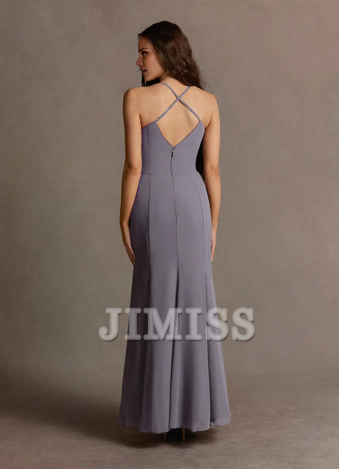 A-Line Chiffon Evening Dress - Chloe Dress