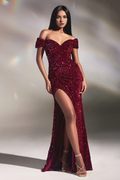 Off-Shoulder Sequin Dress - Chloe Dress