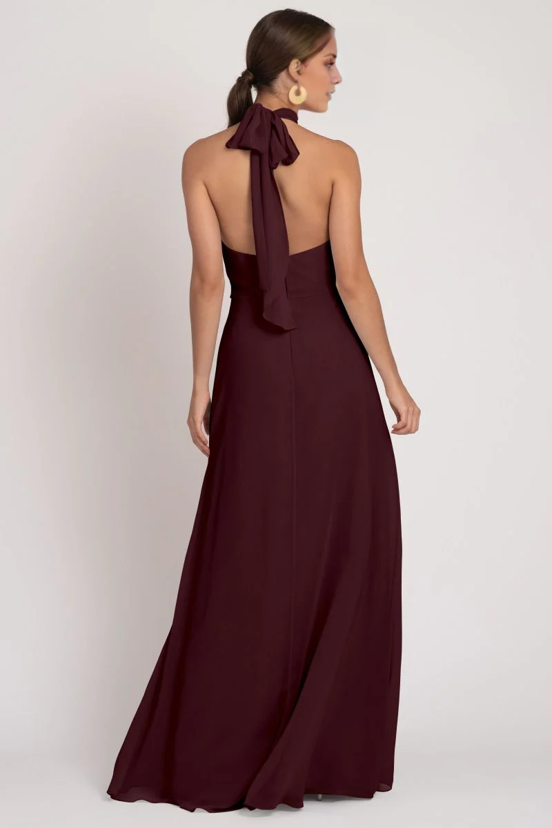 Halter Sleeveless Backless Floor-Length Evening Dress - Chloe Dress