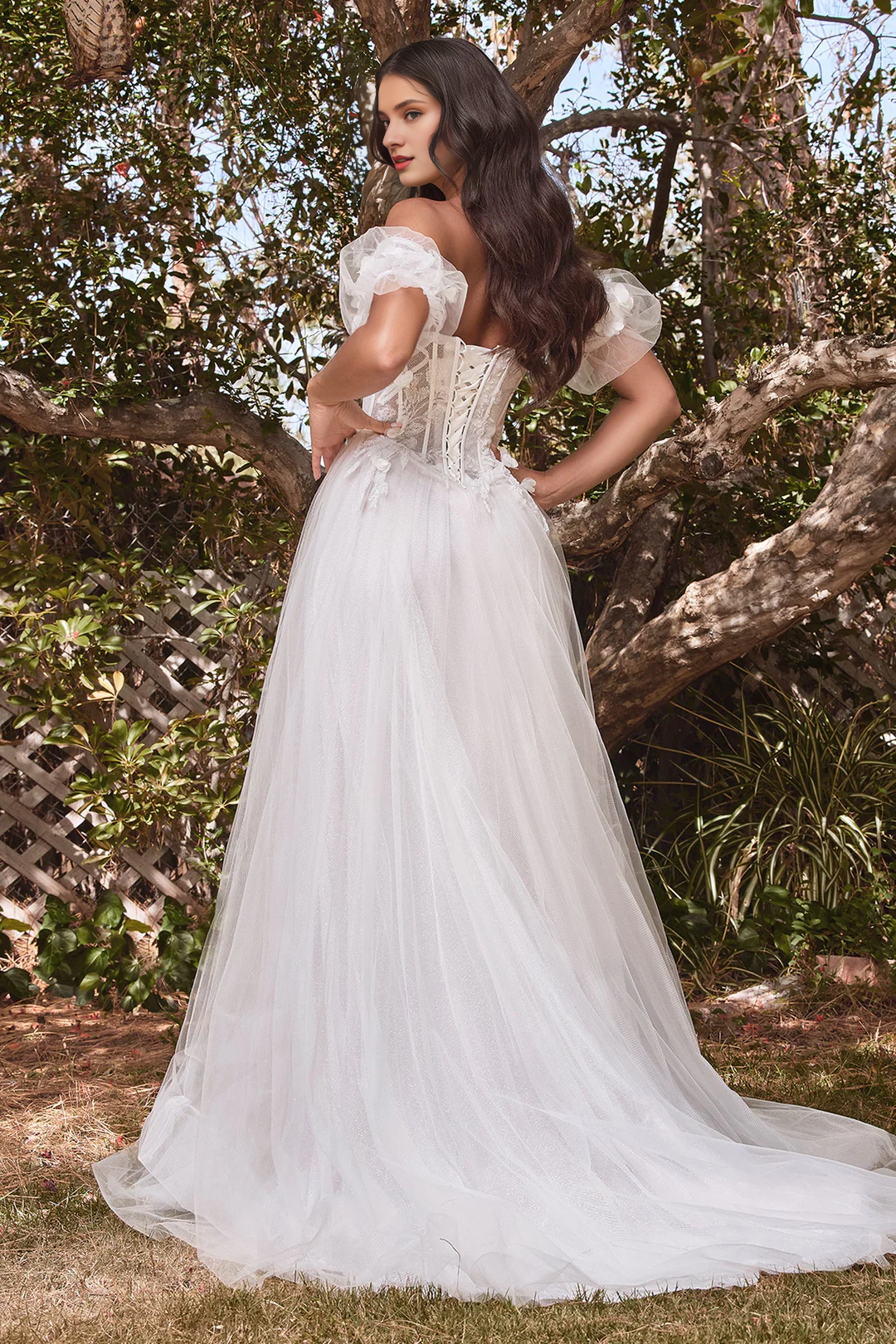 White Strapless Wedding Dress - Chloe Dress
