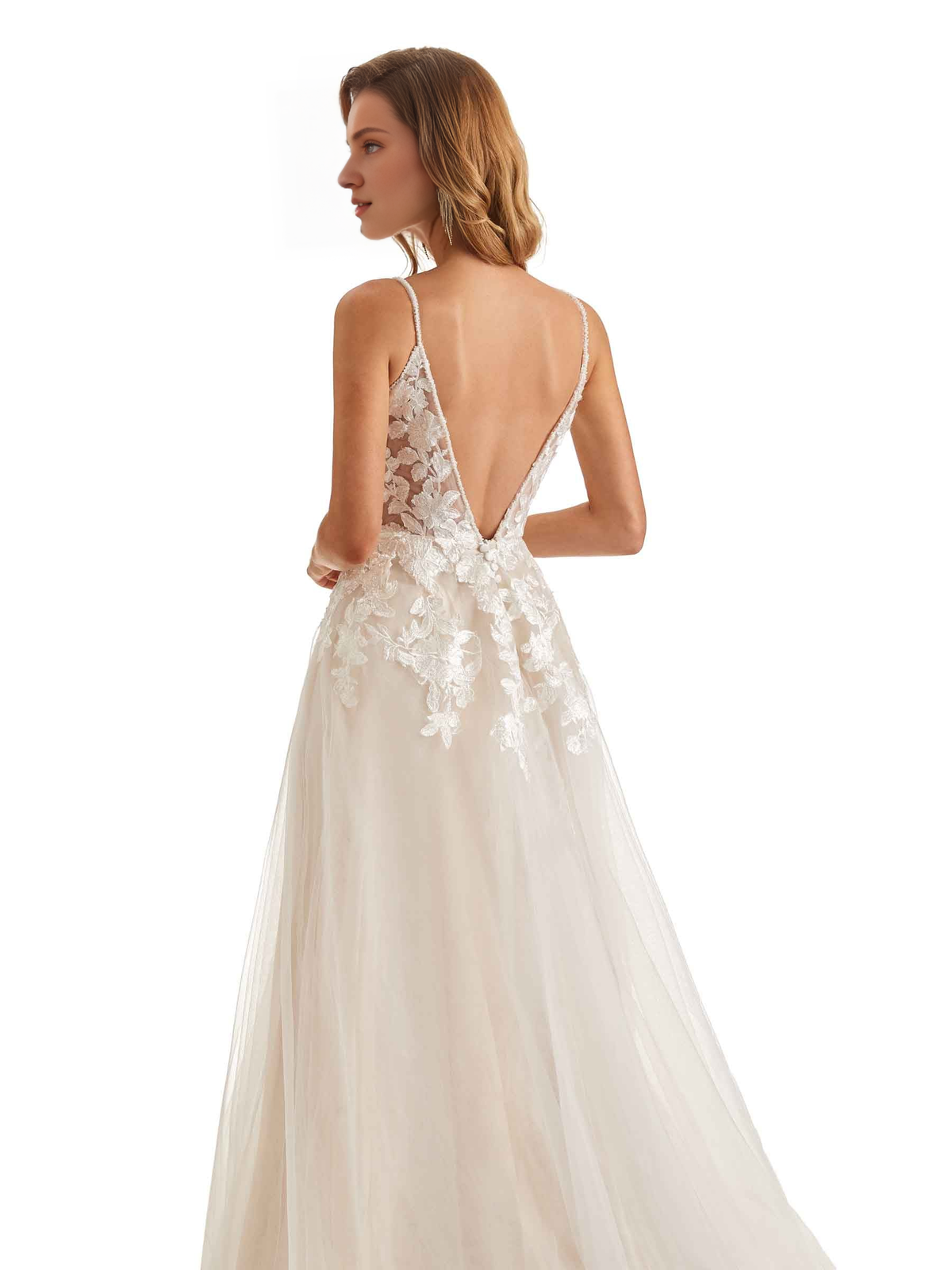 A-Line Lace Wedding Dress - Chloe Dress