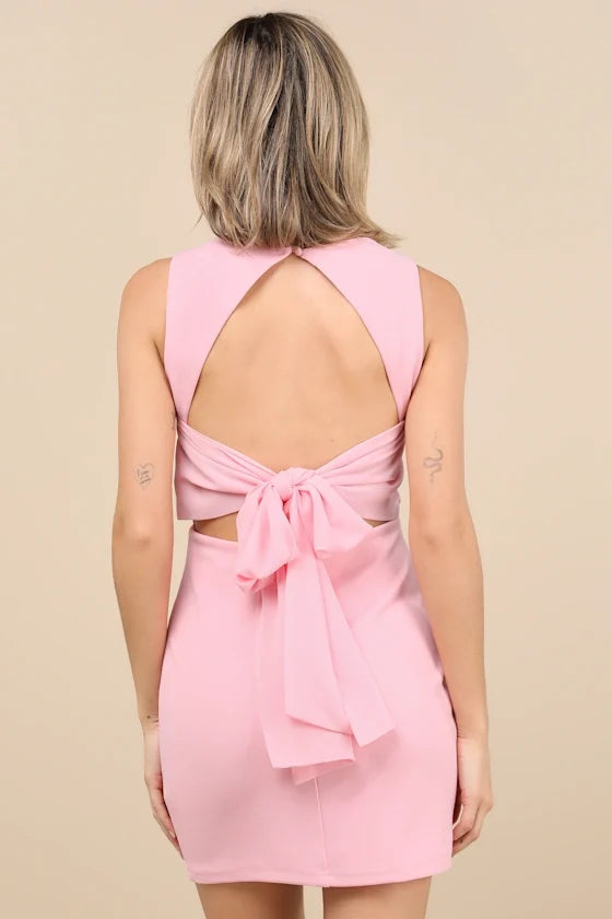 Off-Shoulder Sleeveless Backless Mini Homecoming Dress - Chloe Dress