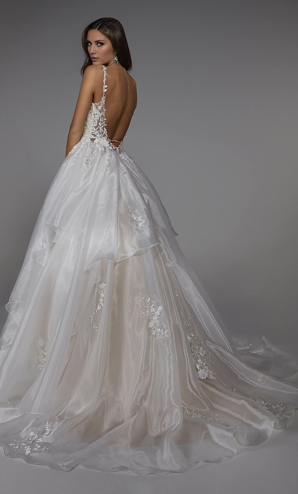 V-Neck Backless Wedding Dress - Chloe Dress