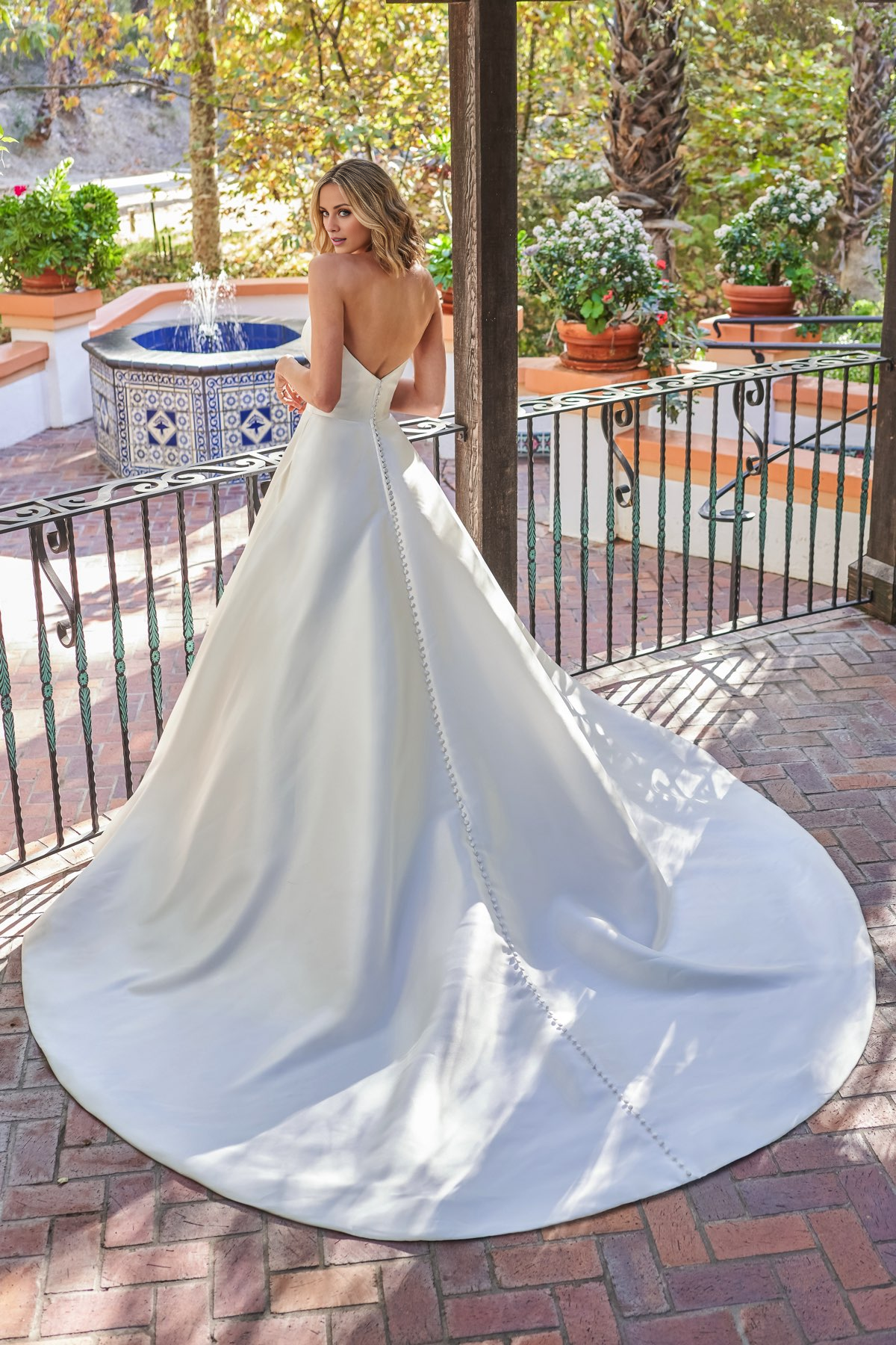Strapless Floor-Length Wedding Dress - Chloe Dress