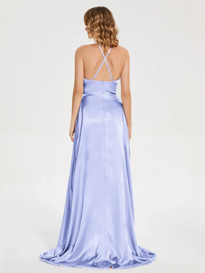 Satin Floor-Length Wedding Dress - Chloe Dress