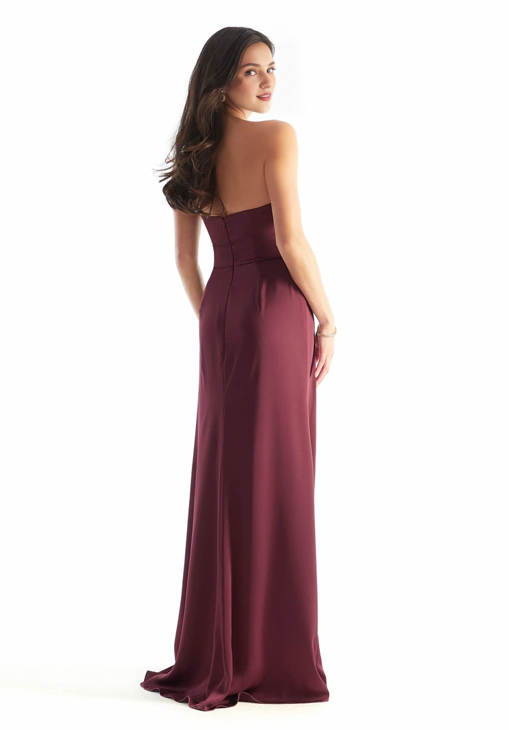 A-Line V-Neck Lace-Up Back Pleated Floor-Length Dress - Chloe Dress