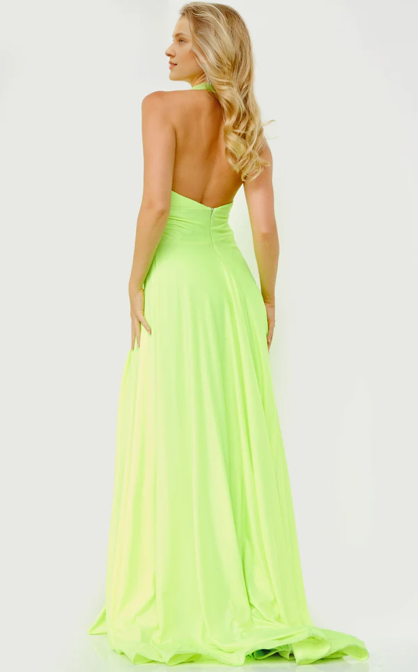 A-Line V-Neck Floor-Length Evening Dress - Chloe Dress