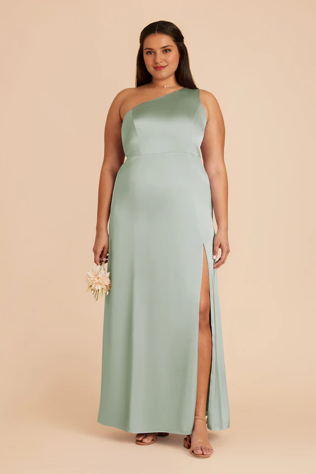 Mermaid One-Shoulder High Slit Wedding Dress - Chloe Dress
