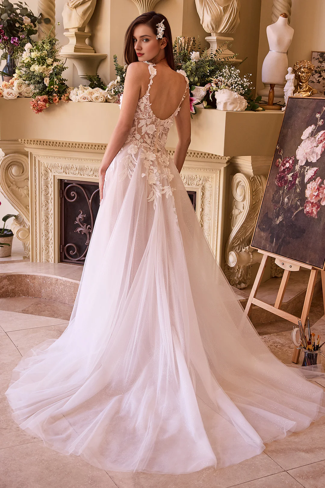 Sweetheart Long Sleeve Wedding Dress - Chloe Dress