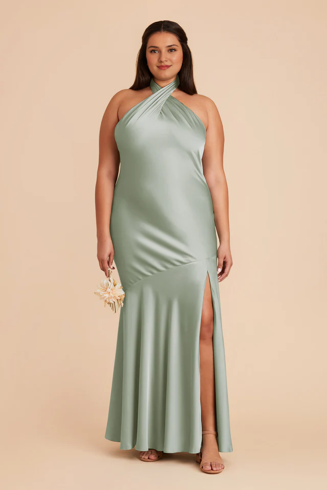 A-Line High Slit Wedding Dress - Chloe Dress