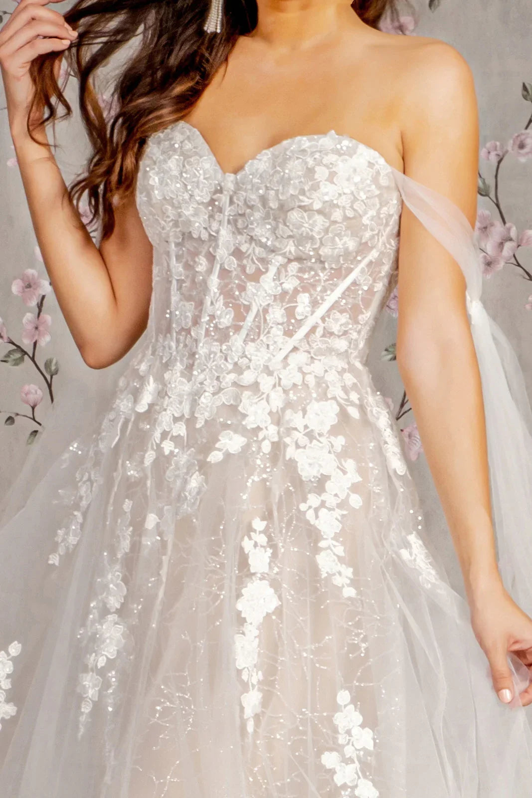Lace-Up Back Wedding Dress - Chloe Dress