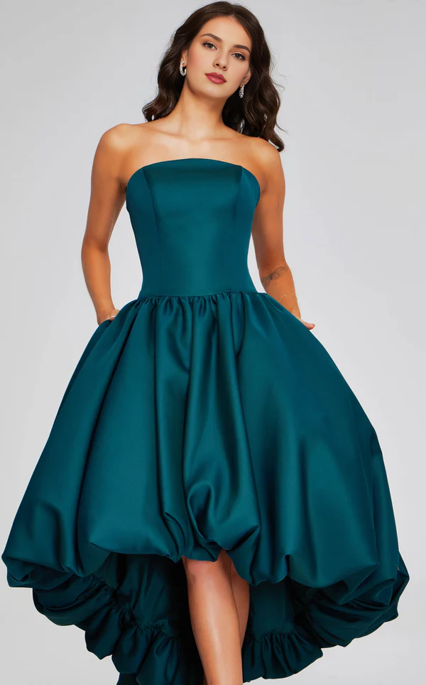 Strapless Backless Tea-Length Prom Dress - Chloe Dress