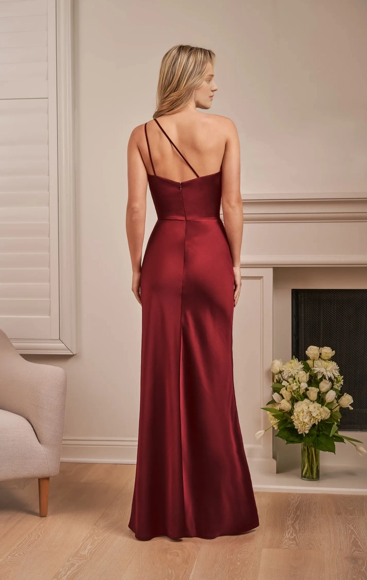 A-Line Crepe Asymmetric Wedding Dress - Chloe Dress