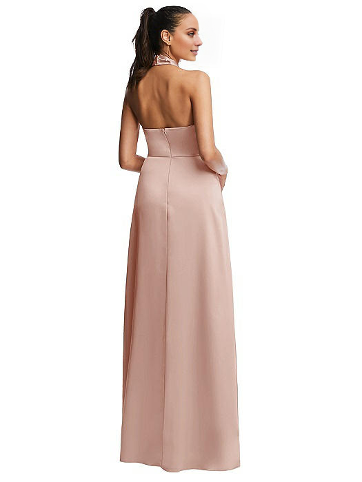 Halter Sleeveless Backless High Slit Floor-Length Prom Dress - Chloe Dress