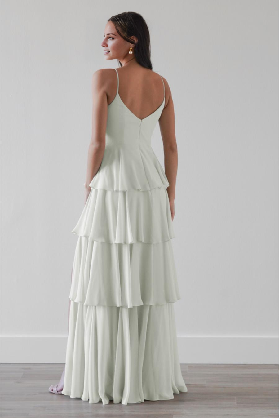 A-Line V-Neck Sleeveless Floor-Length Evening Dress - Chloe Dress