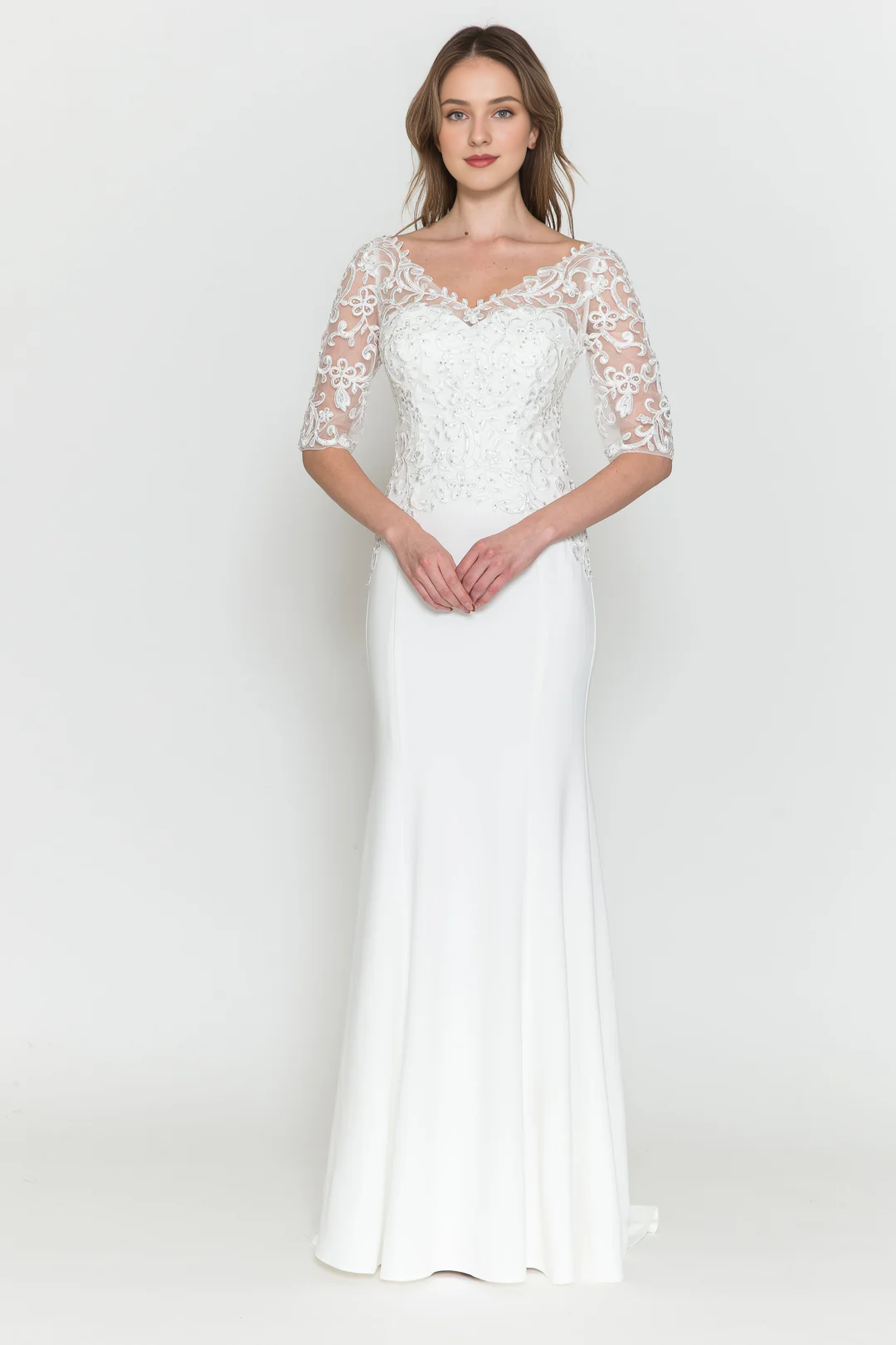 V-Neck Embroidered Dress - Chloe Dress