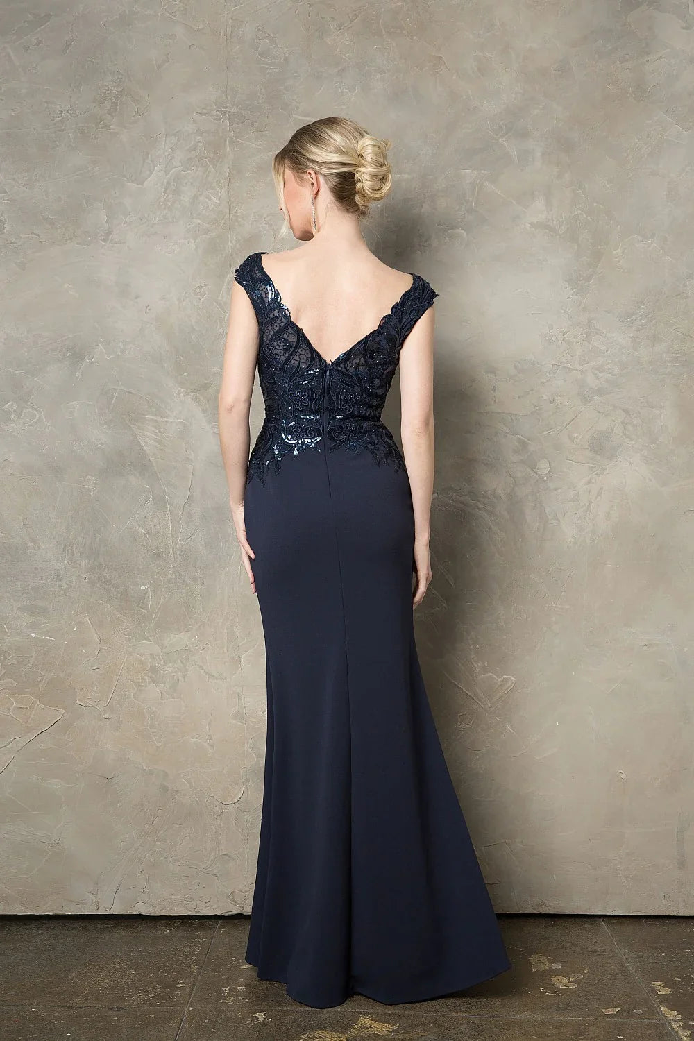 Sequin Long Sleeve Embroidered Dress - Chloe Dress