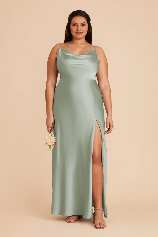 High Slit Floor-Length Wedding Dress - Chloe Dress