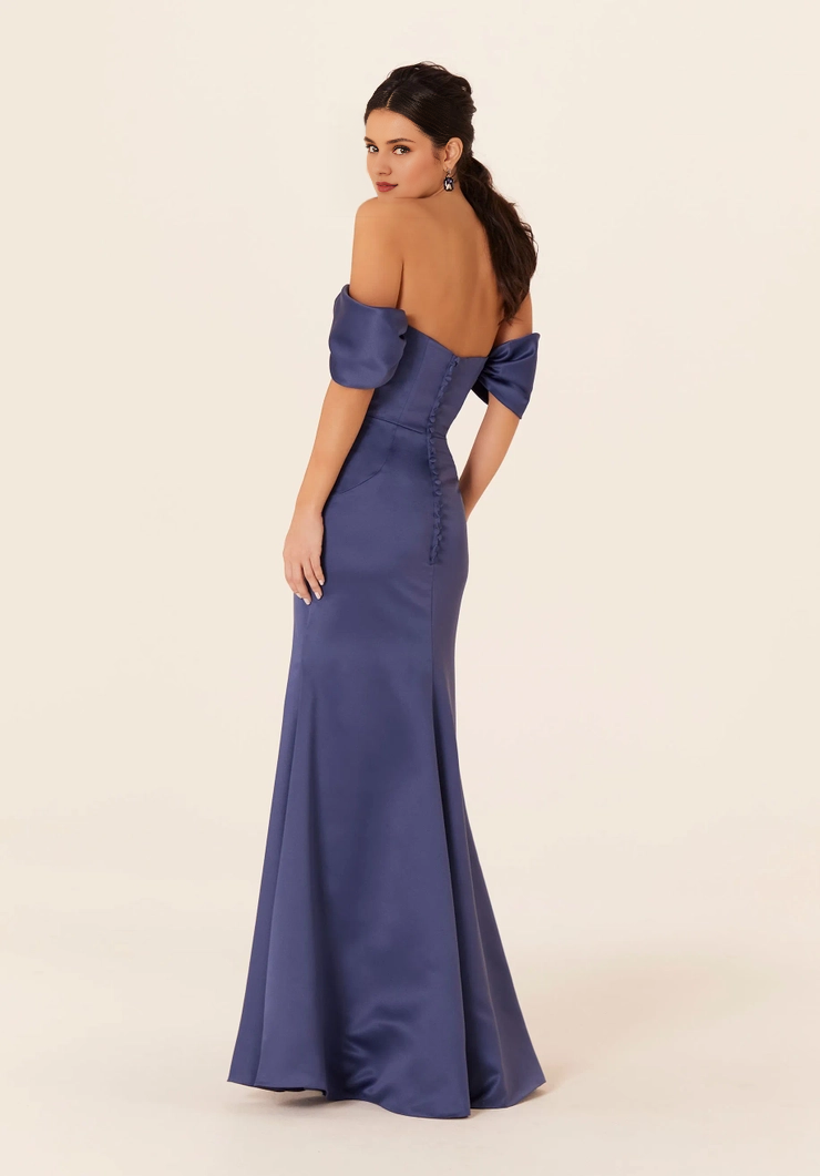 Off-Shoulder Satin Wedding Dress - Chloe Dress