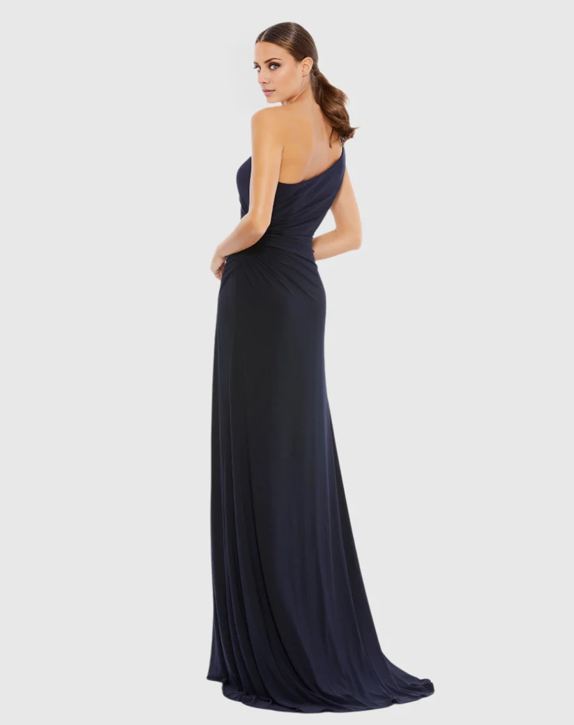 One-Shoulder Sleeveless High Slit Floor-Length Evening Dress - Chloe Dress