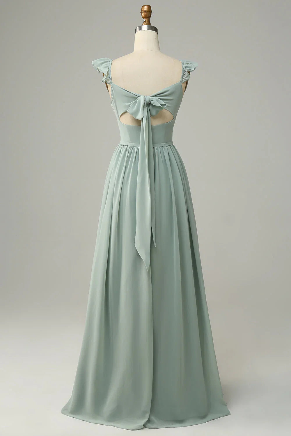 Grey A-Line Wedding Dress - Chloe Dress