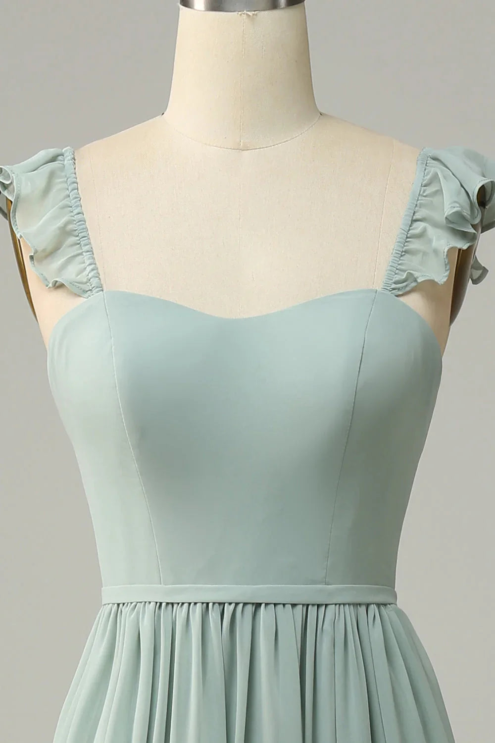 Grey A-Line Wedding Dress - Chloe Dress