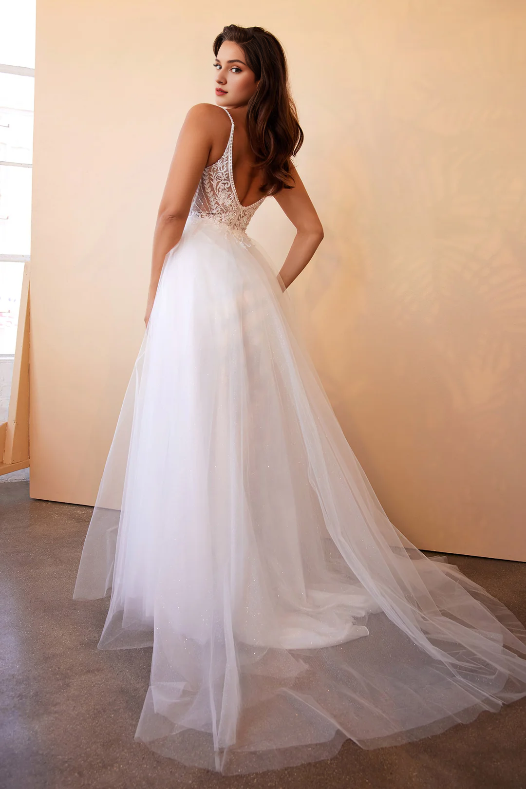White Long Sleeve Wedding Dress - Chloe Dress