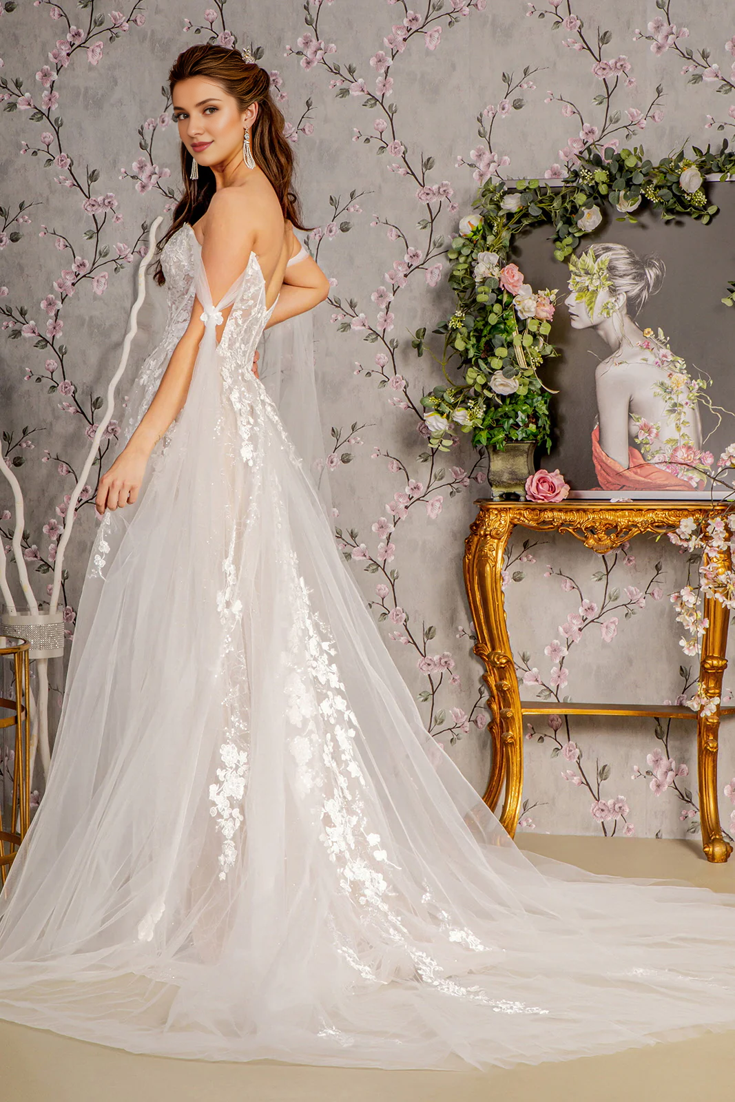 Lace-Up Back Wedding Dress - Chloe Dress
