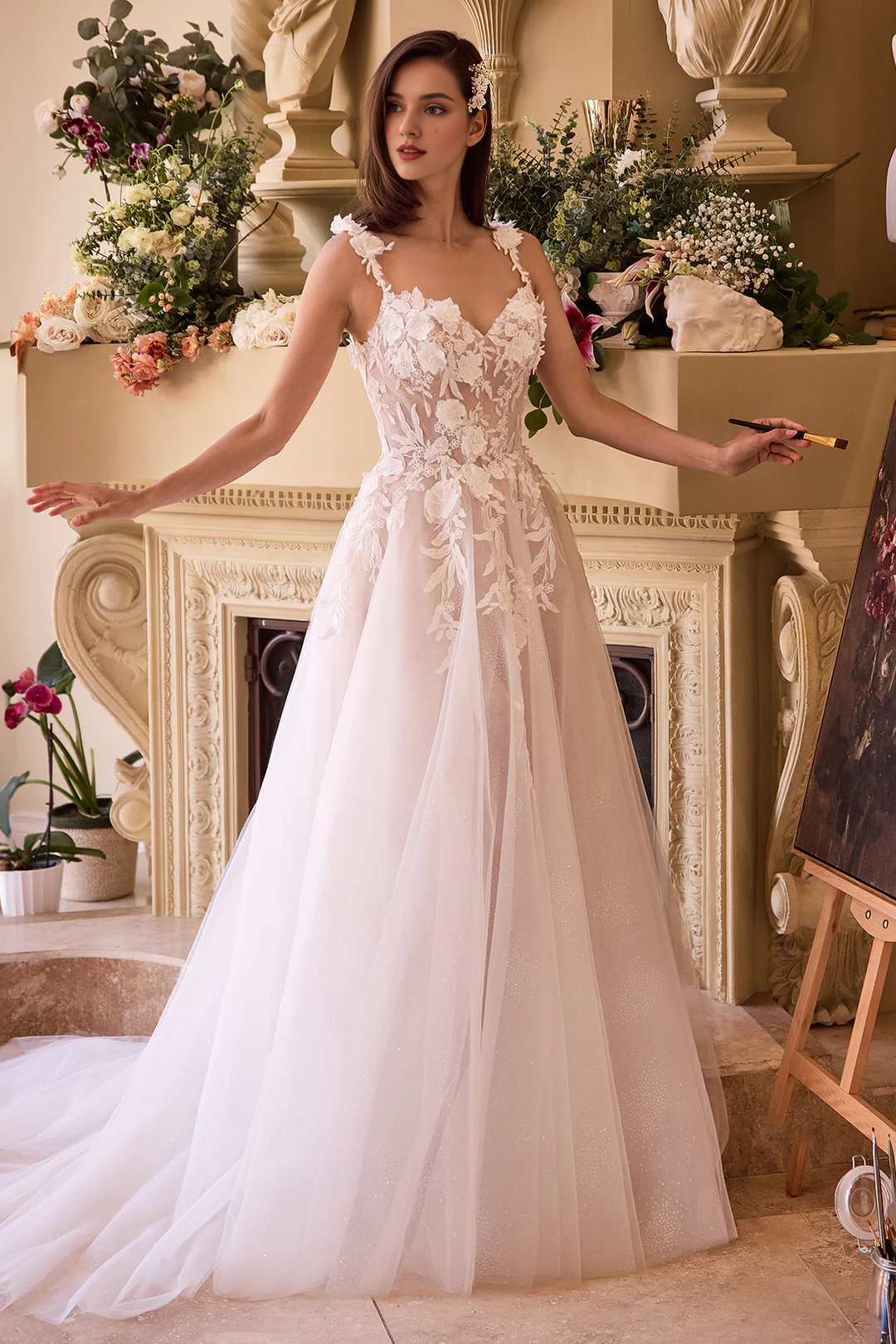 Sweetheart Long Sleeve Wedding Dress - Chloe Dress