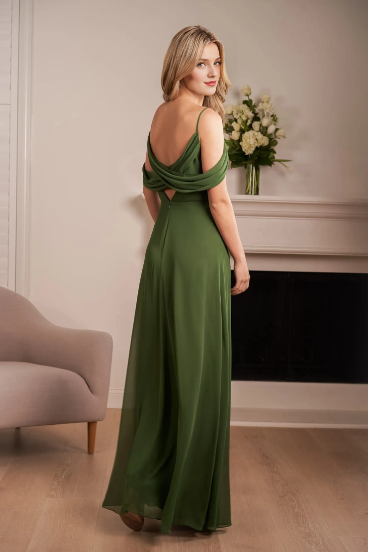 A-Line V-Neck Chiffon Wedding Dress - Chloe Dress