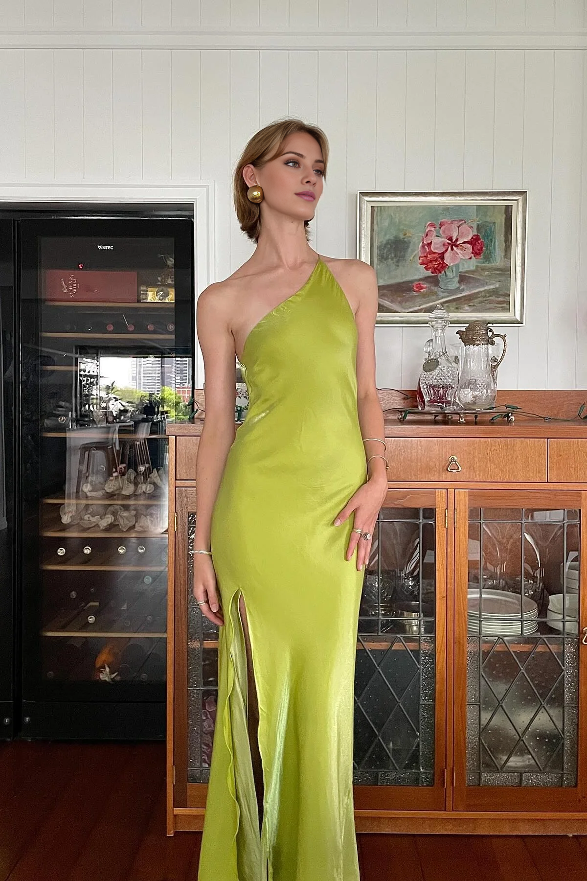 Green One-Shoulder Prom Dress - Chloe Dress