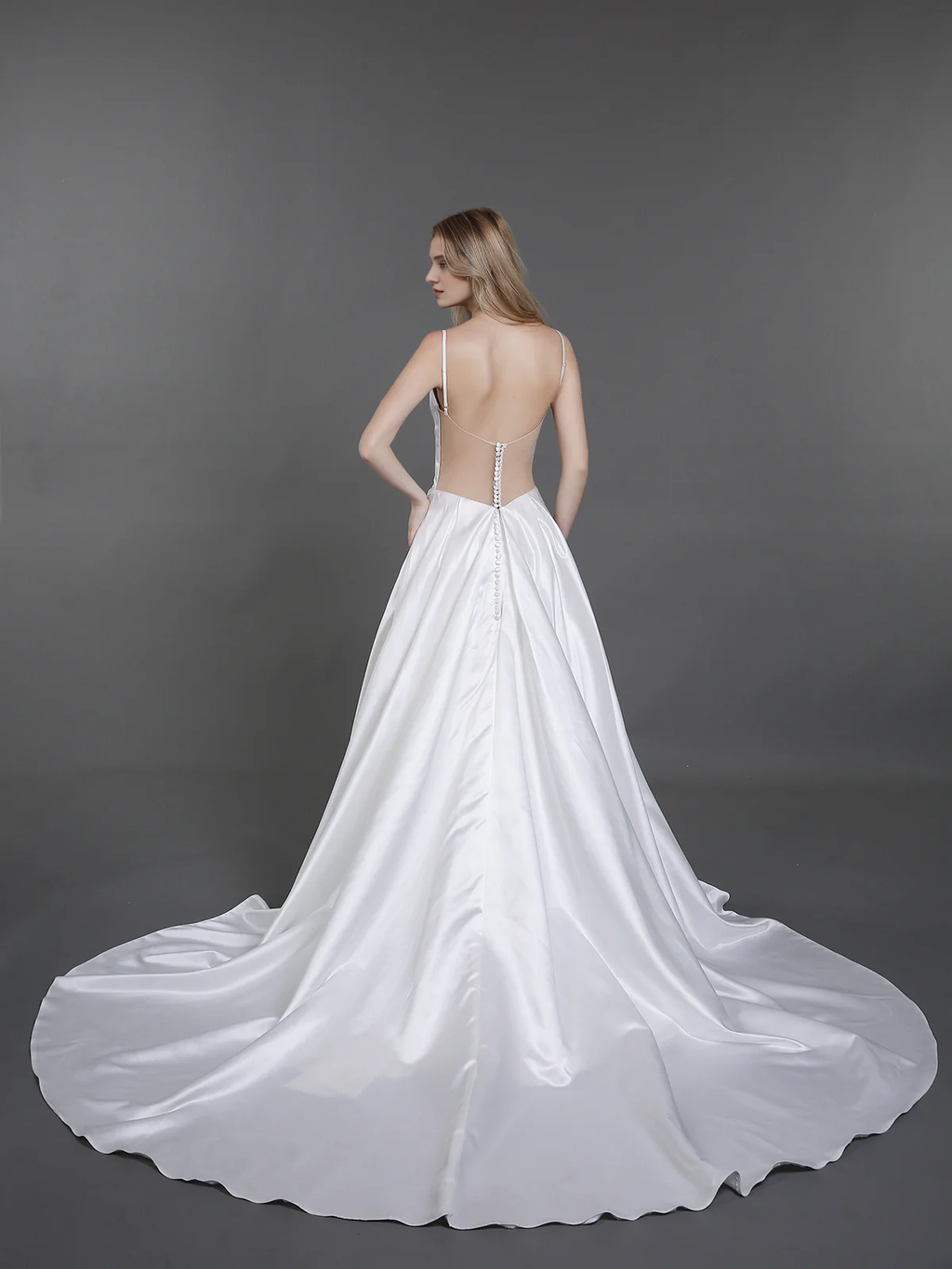 Satin Wedding Dress - Chloe Dress
