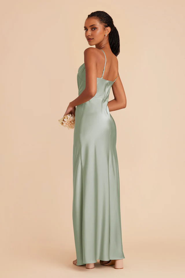 High Slit Floor-Length Wedding Dress - Chloe Dress