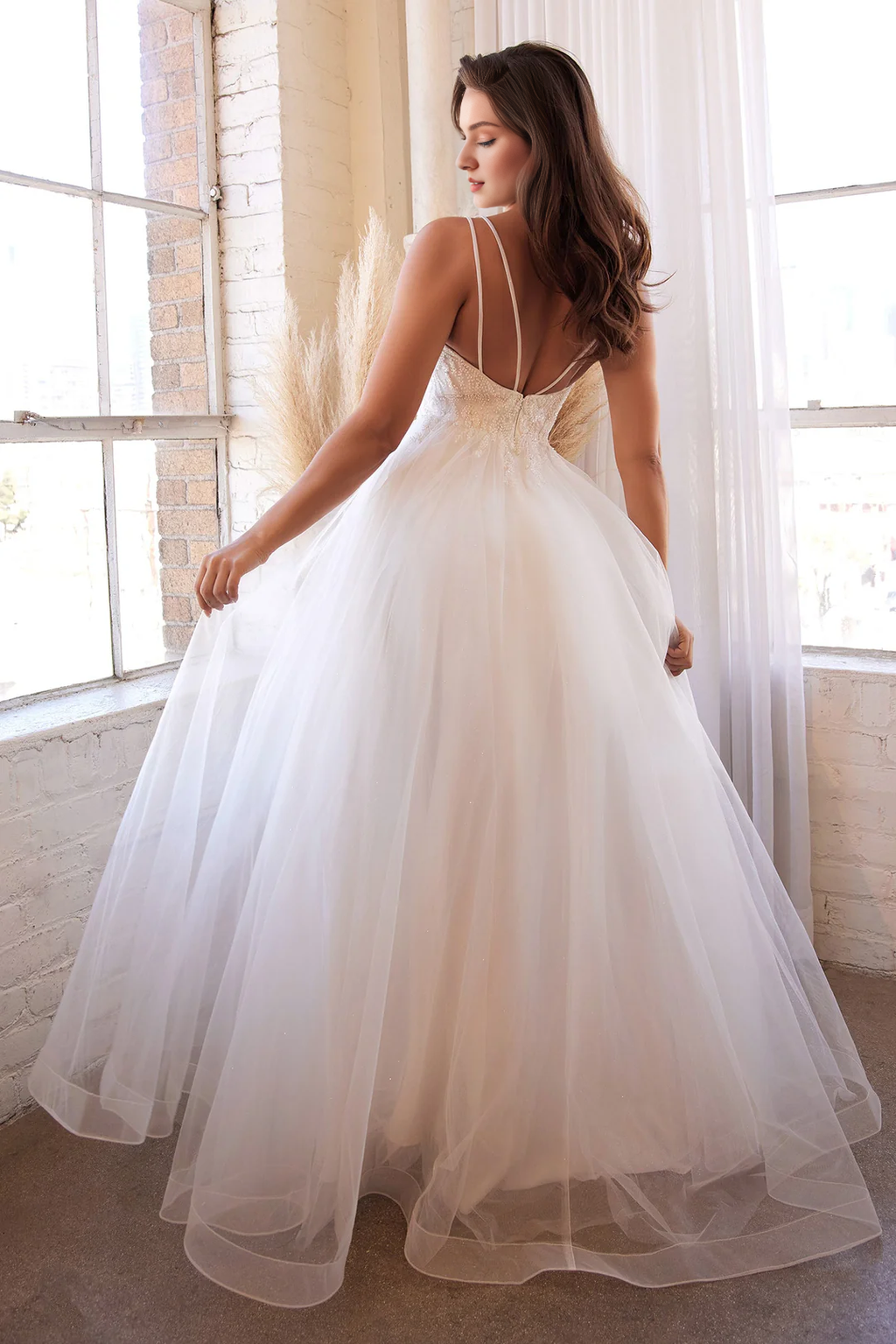 White Long Sleeve Wedding Dress - Chloe Dress