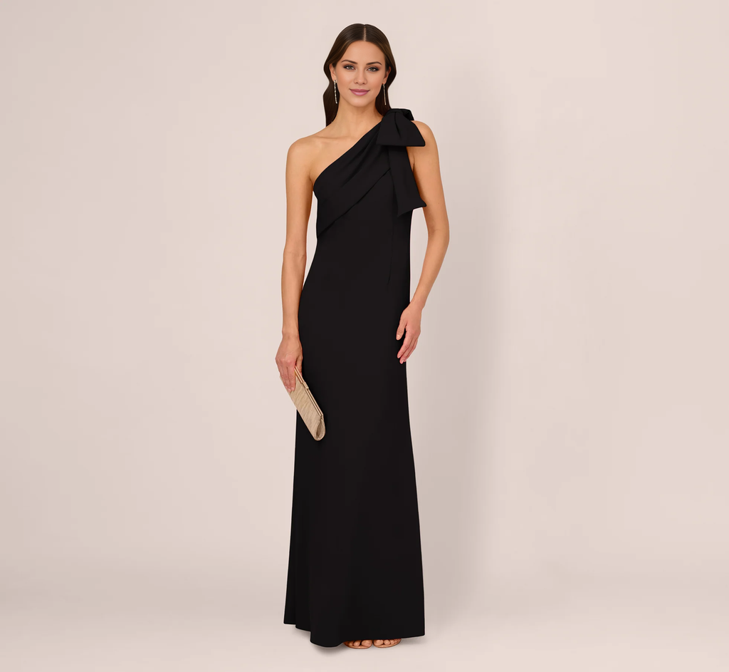 One-Shoulder Crepe Prom Dress - Chloe Dress